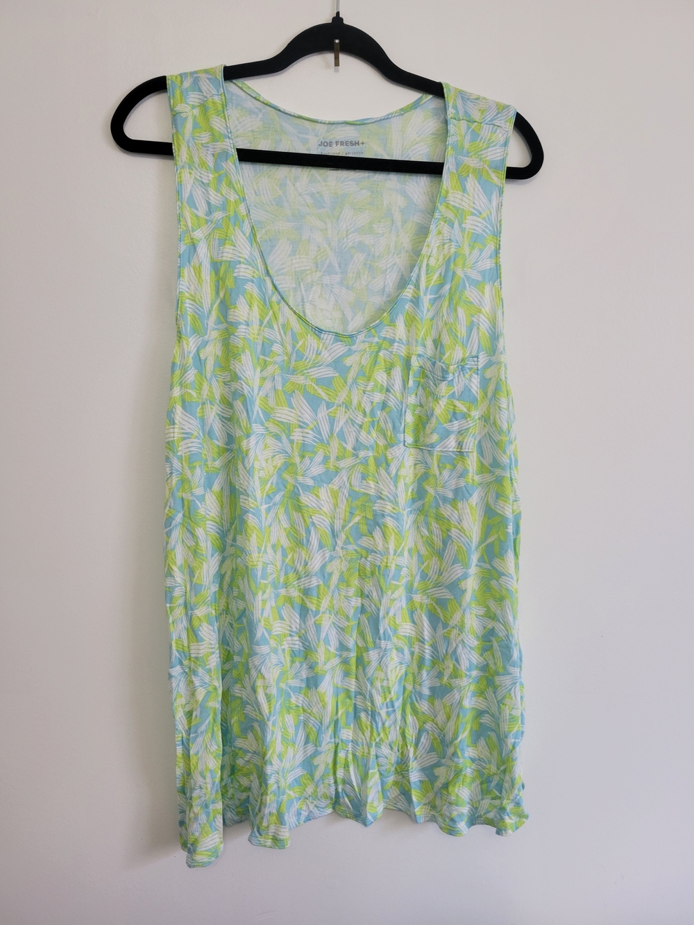 Joe Fresh Green Leaf Print Tank